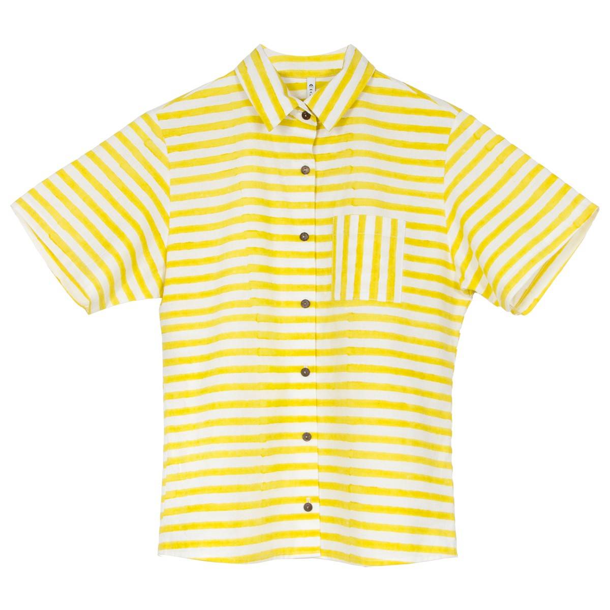 Chemise Penelope yellow stripes