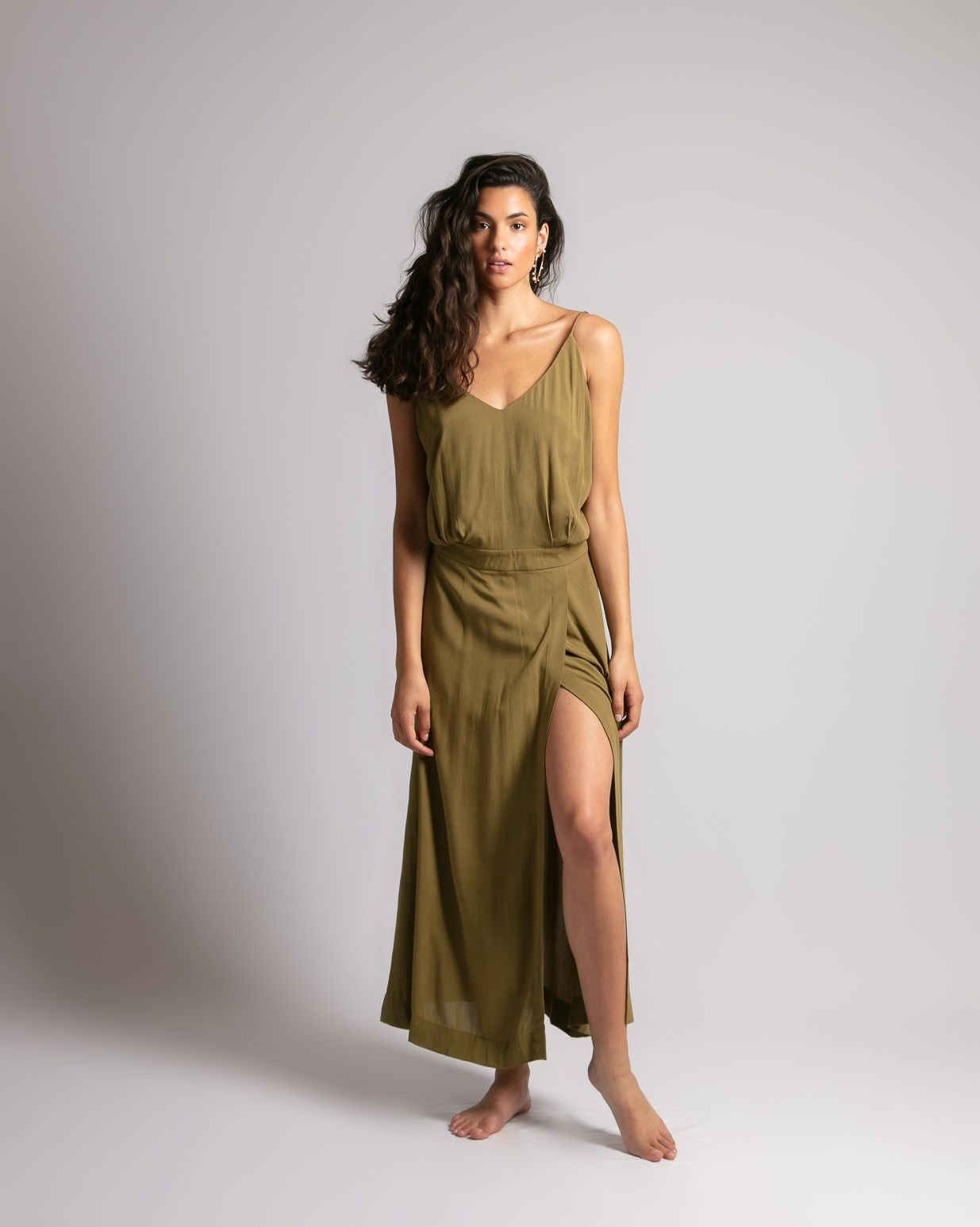 Robe Longue Faustina Earth