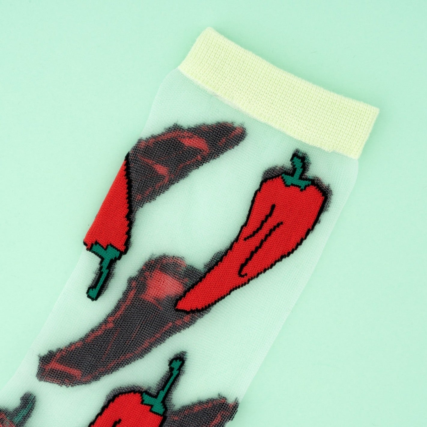 Chaussettes Transparentes Piment