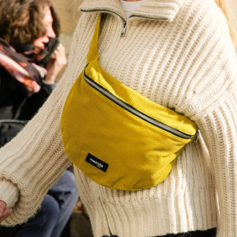 Sac banane XL Custine velours (au choix)