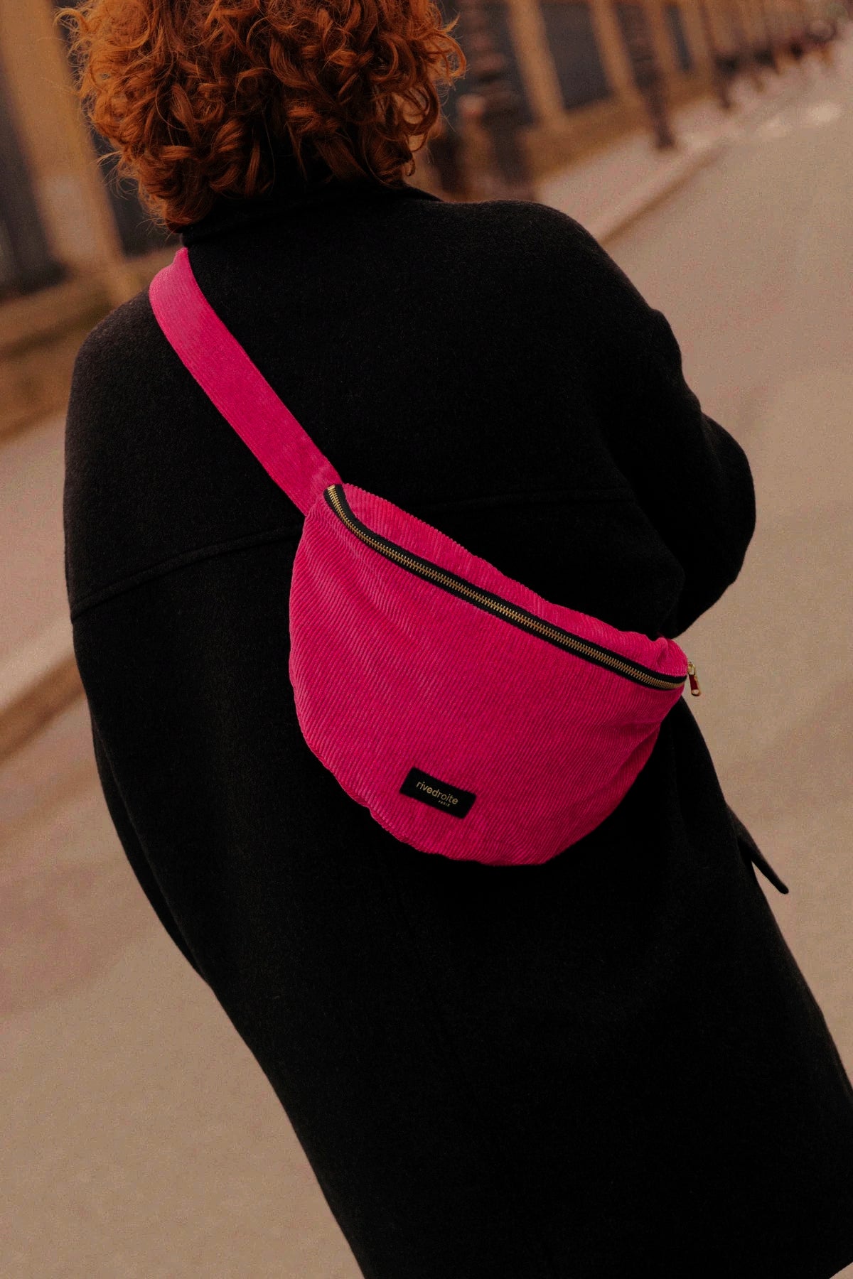 Sac banane XL Custine velours (au choix)