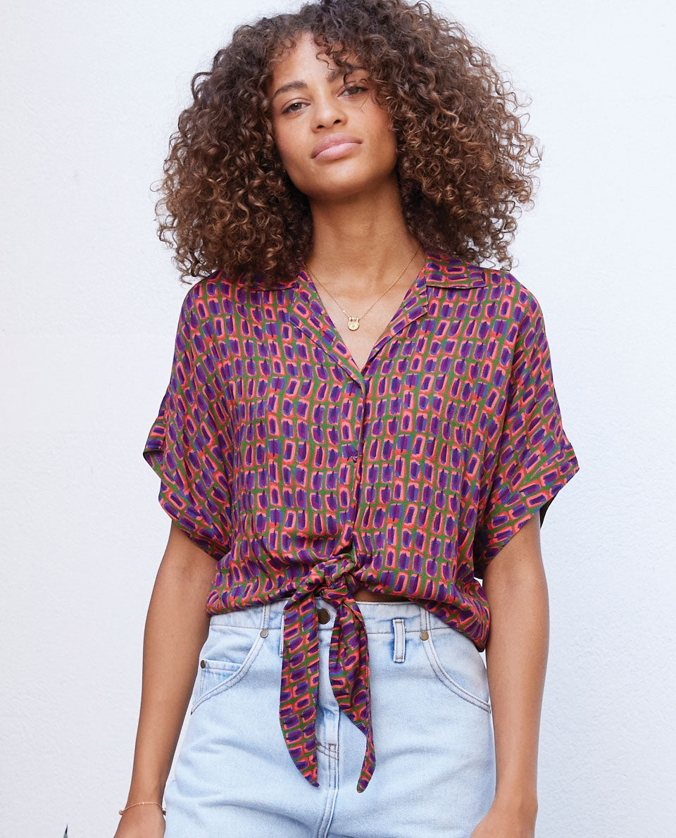 Chemise Vega Turtle Purple