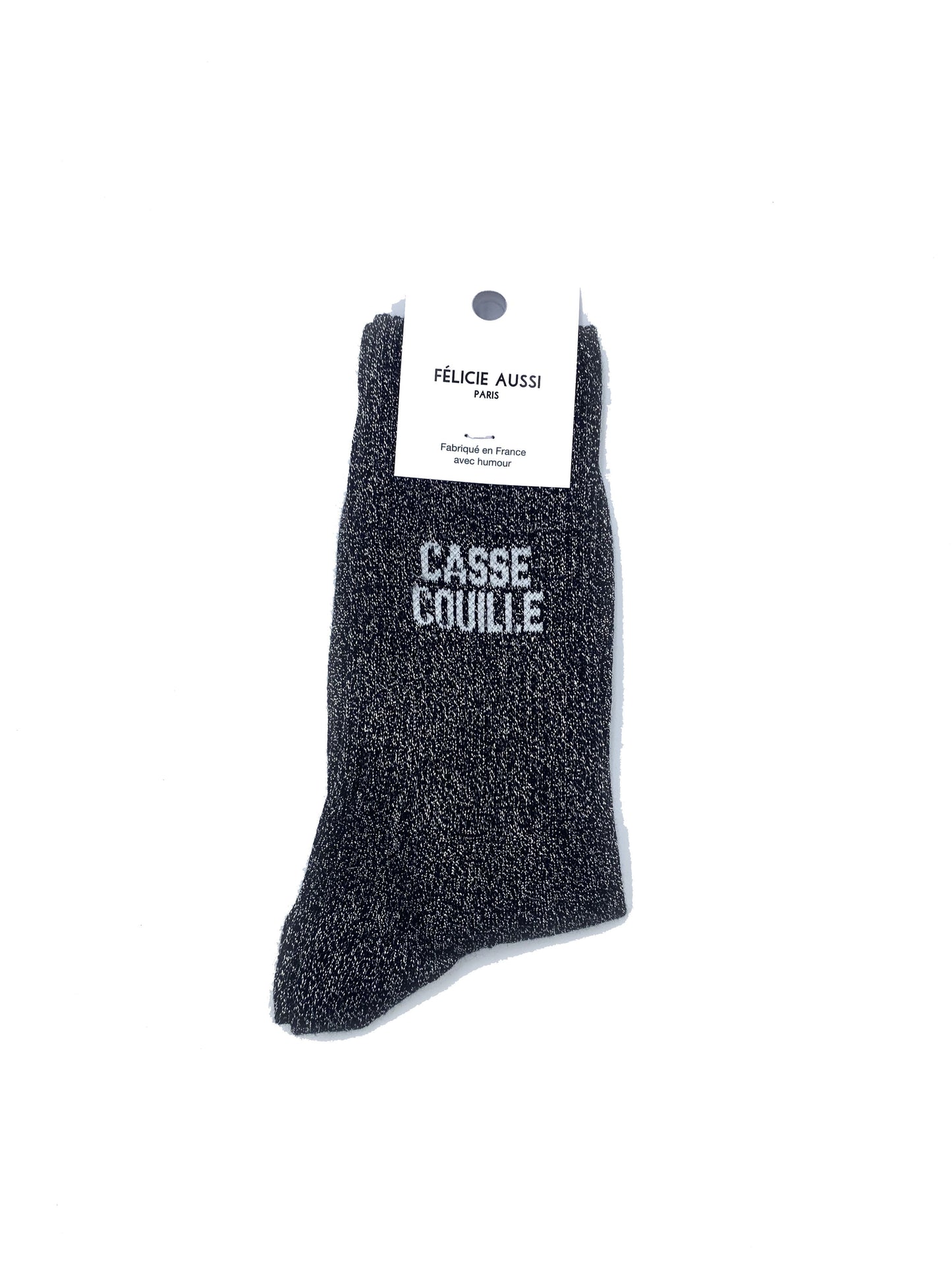 Chaussettes paillettes à mots doux (au choix) (36/40)