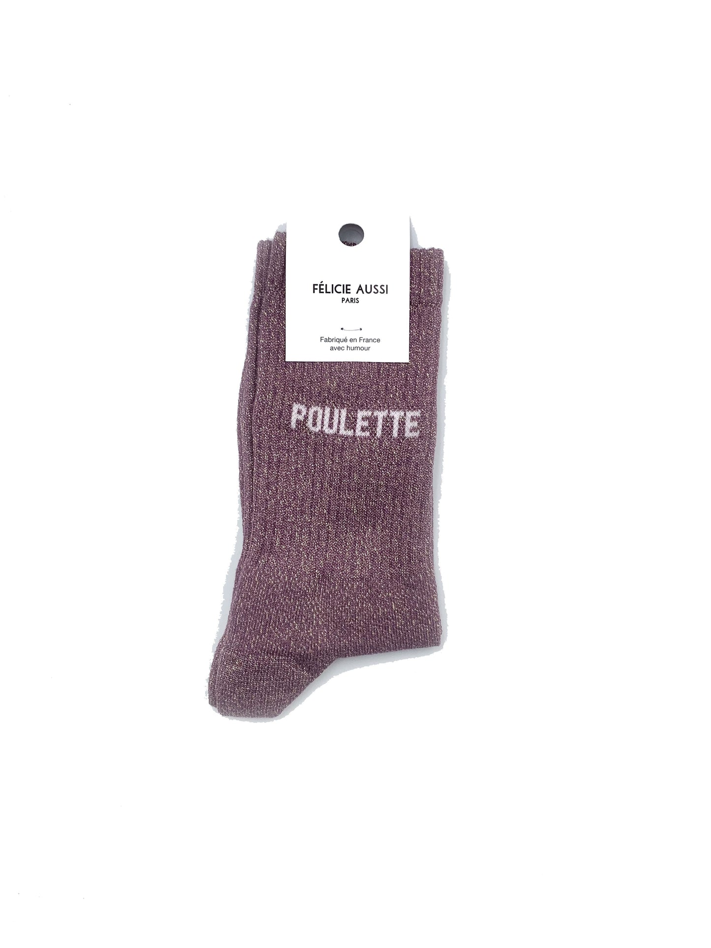 Chaussettes paillettes à mots doux (au choix) (36/40)