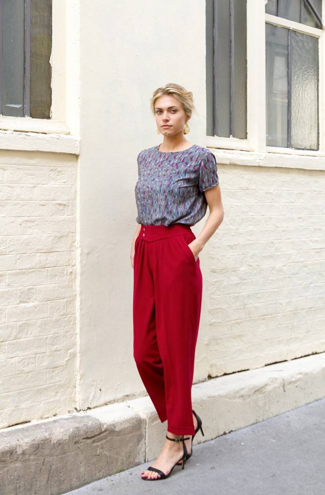 Pantalon Jaffa rouge