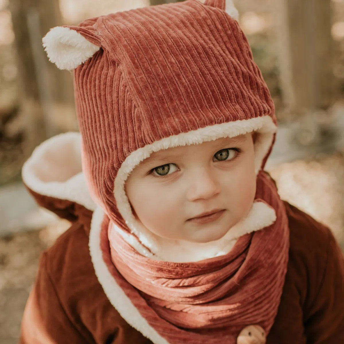 Bonnet bébé doublé en velours (au choix)