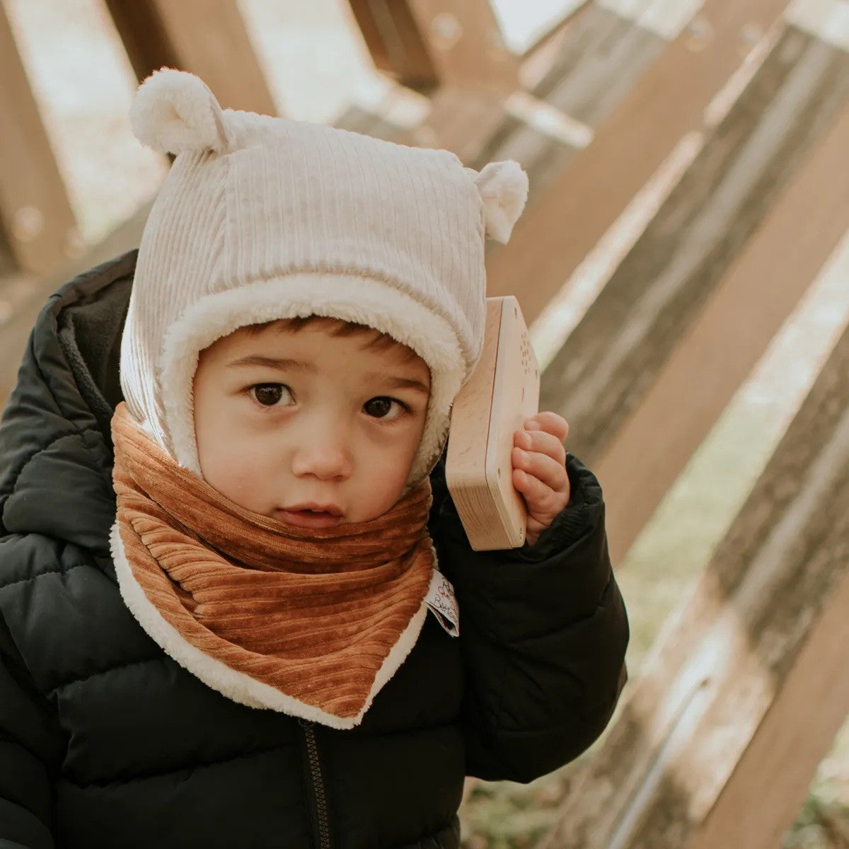 Bonnet bébé doublé en velours (au choix)