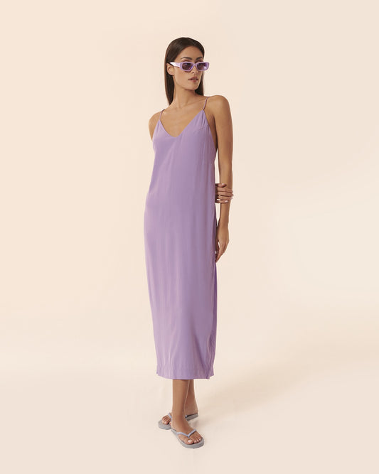 Robe longue Blake violet syrup