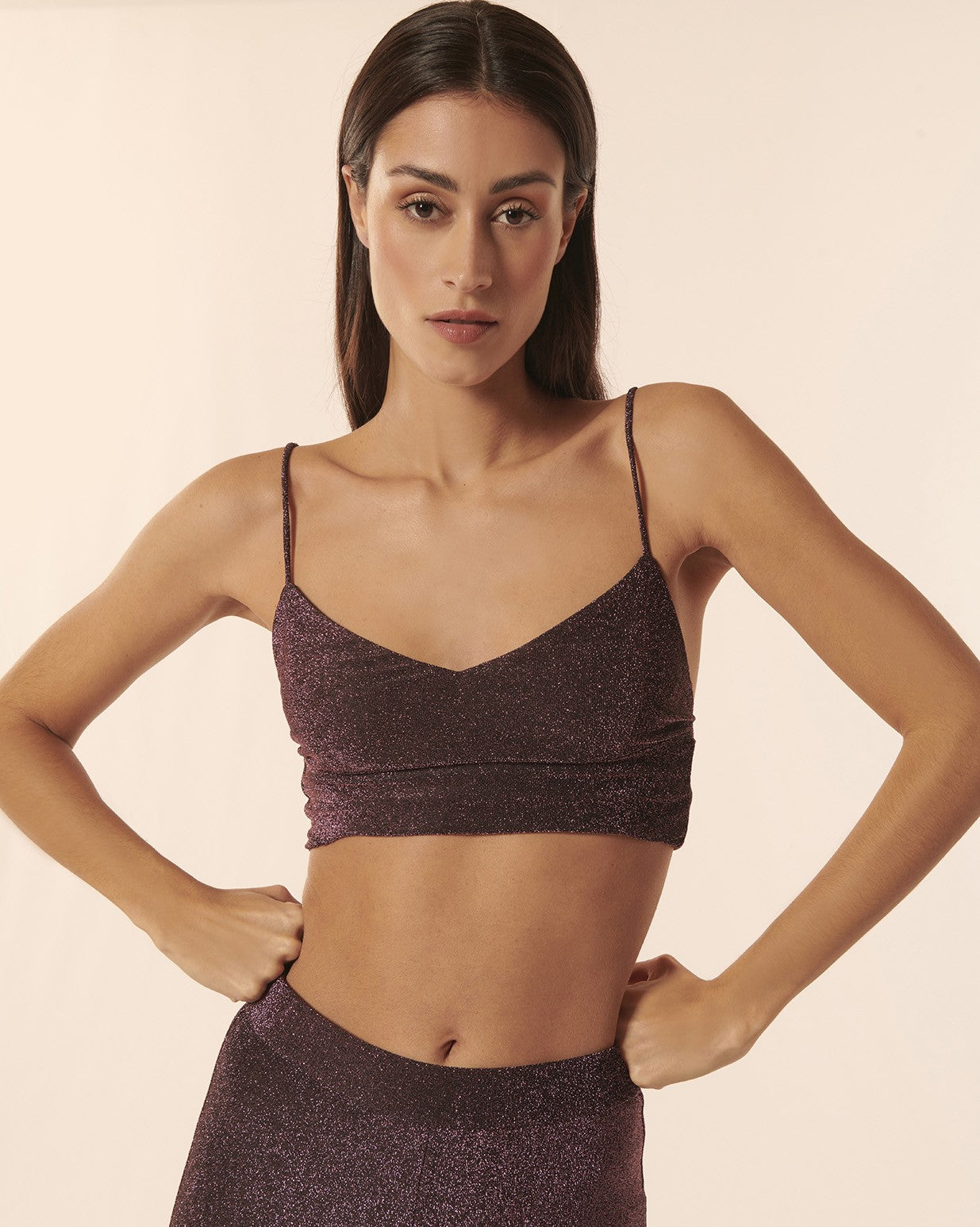 Top Roberto neon purple
