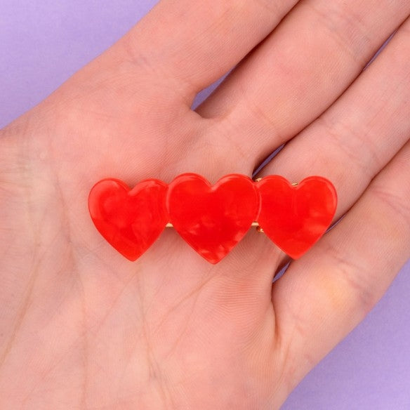 Barrette multi coeur