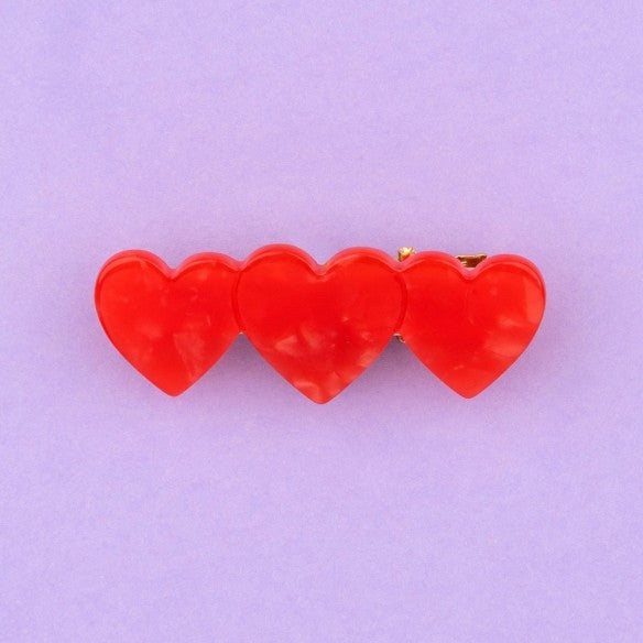 Barrette multi coeur