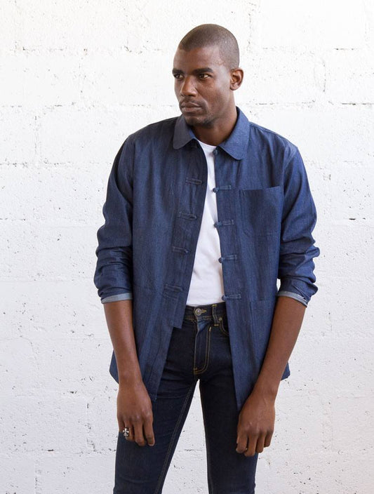 Surchemise unisexe Dengri jean foncé