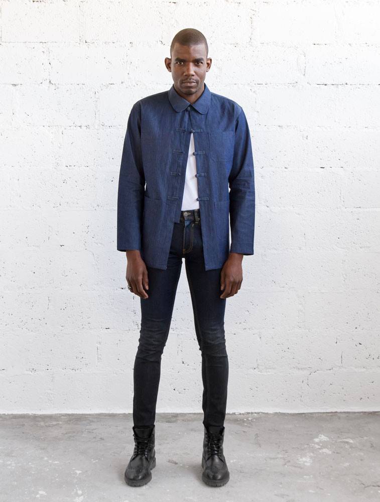 Surchemise unisexe Dengri jean foncé