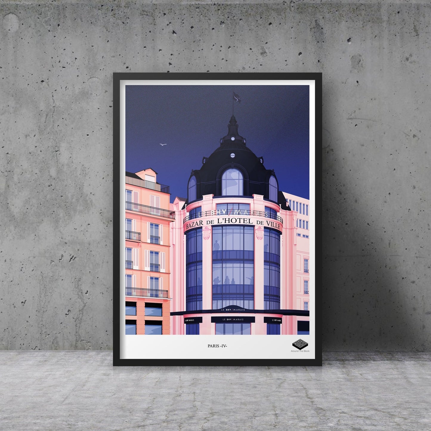 Affiche A3 - Paris IV - Bazar de l'Hôtel de Ville