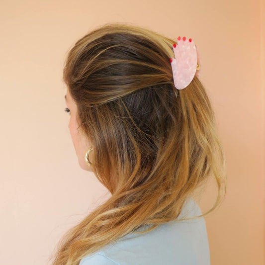 Pince à cheveux Main (noir ou blanc)