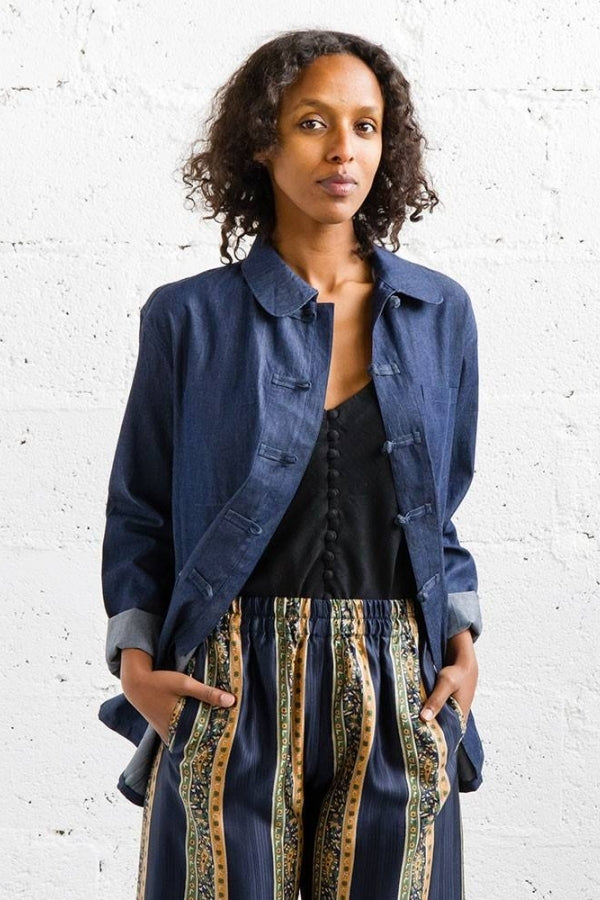 Surchemise unisexe Dengri jean foncé