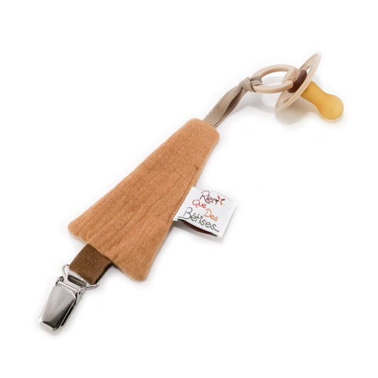 Attache-tétine en gaze de coton (au choix)