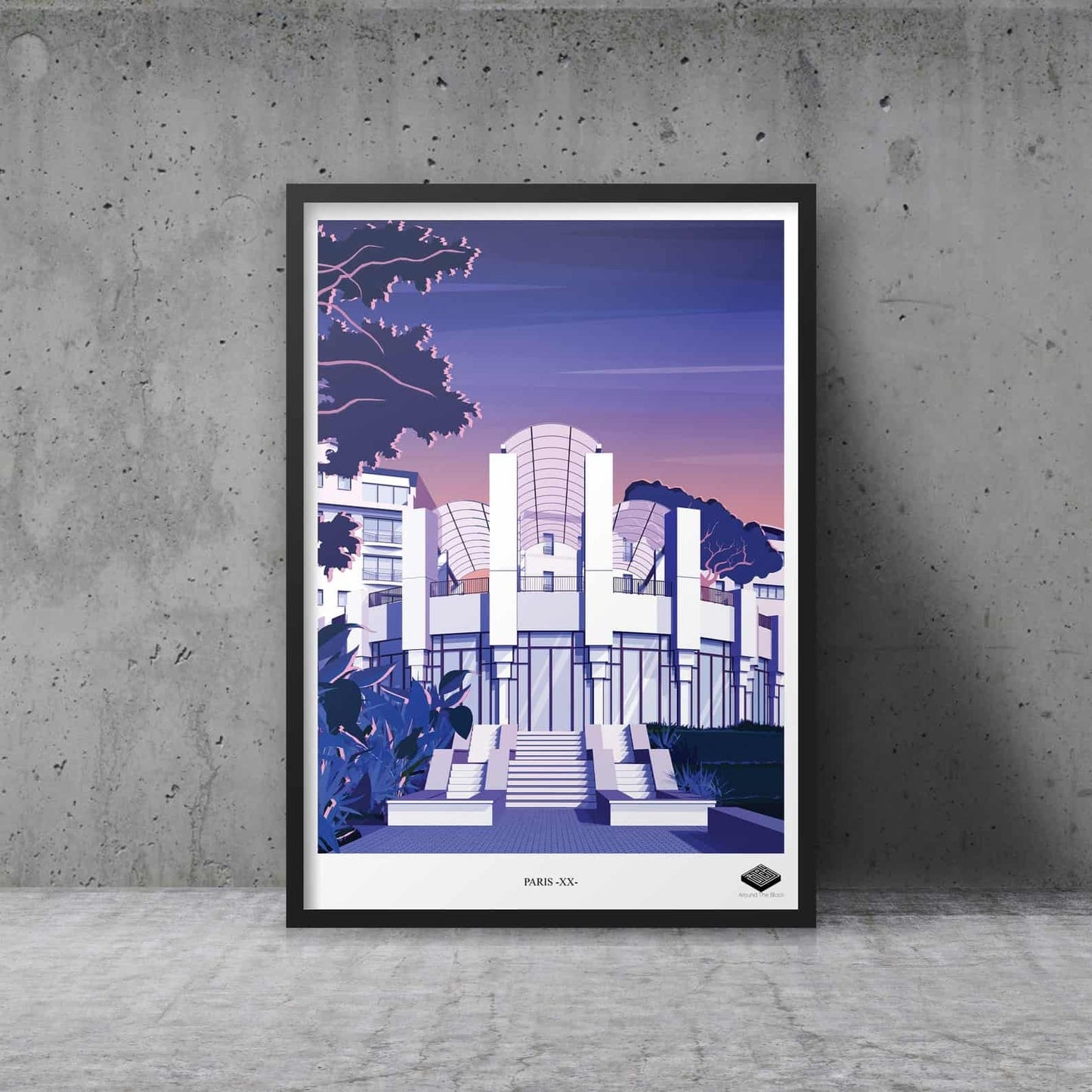 Affiche A3 - Paris XX - Belvédère de Belleville