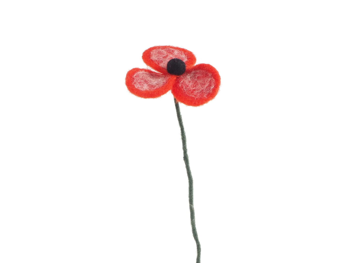 Fleur en laine bouillie (au choix)