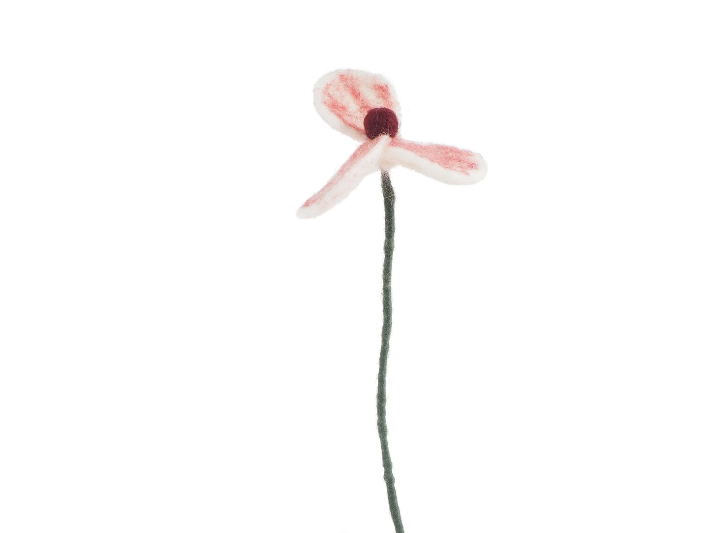 Fleur en laine bouillie (au choix)