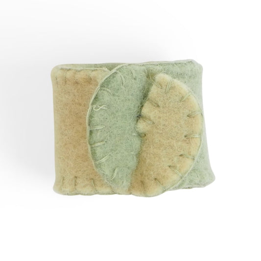 Lot de 4 ronds de serviette en laine Avocat