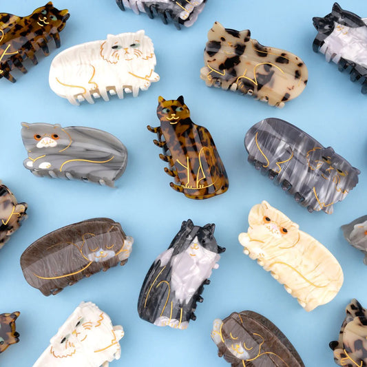 Pince à cheveux chat bengal