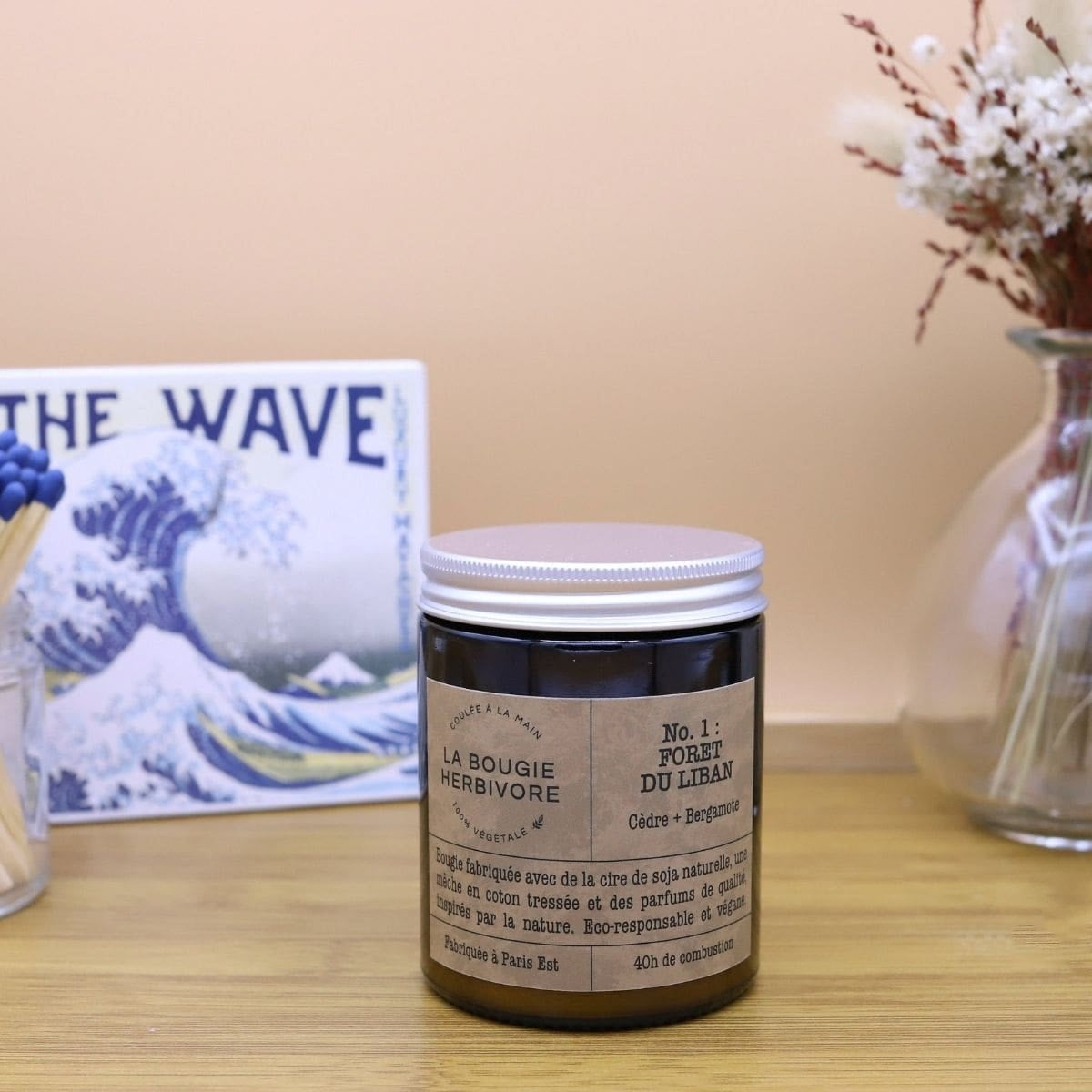 Bougie Végétale moyen modèle - 140g