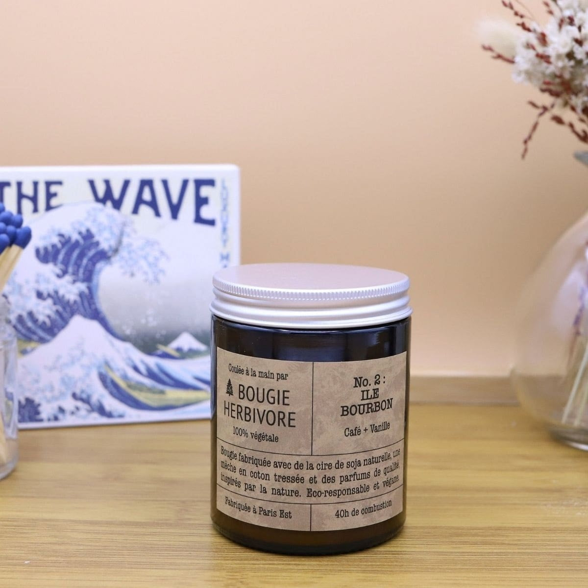 Bougie Végétale moyen modèle - 140g
