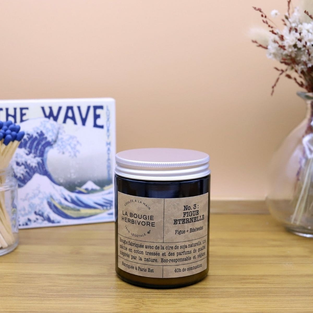Bougie Végétale moyen modèle - 140g
