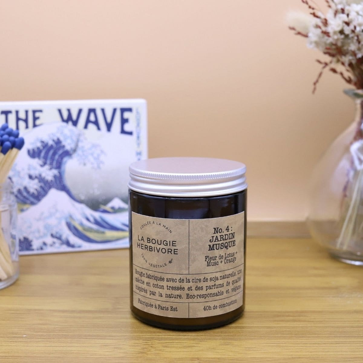 Bougie Végétale moyen modèle - 140g