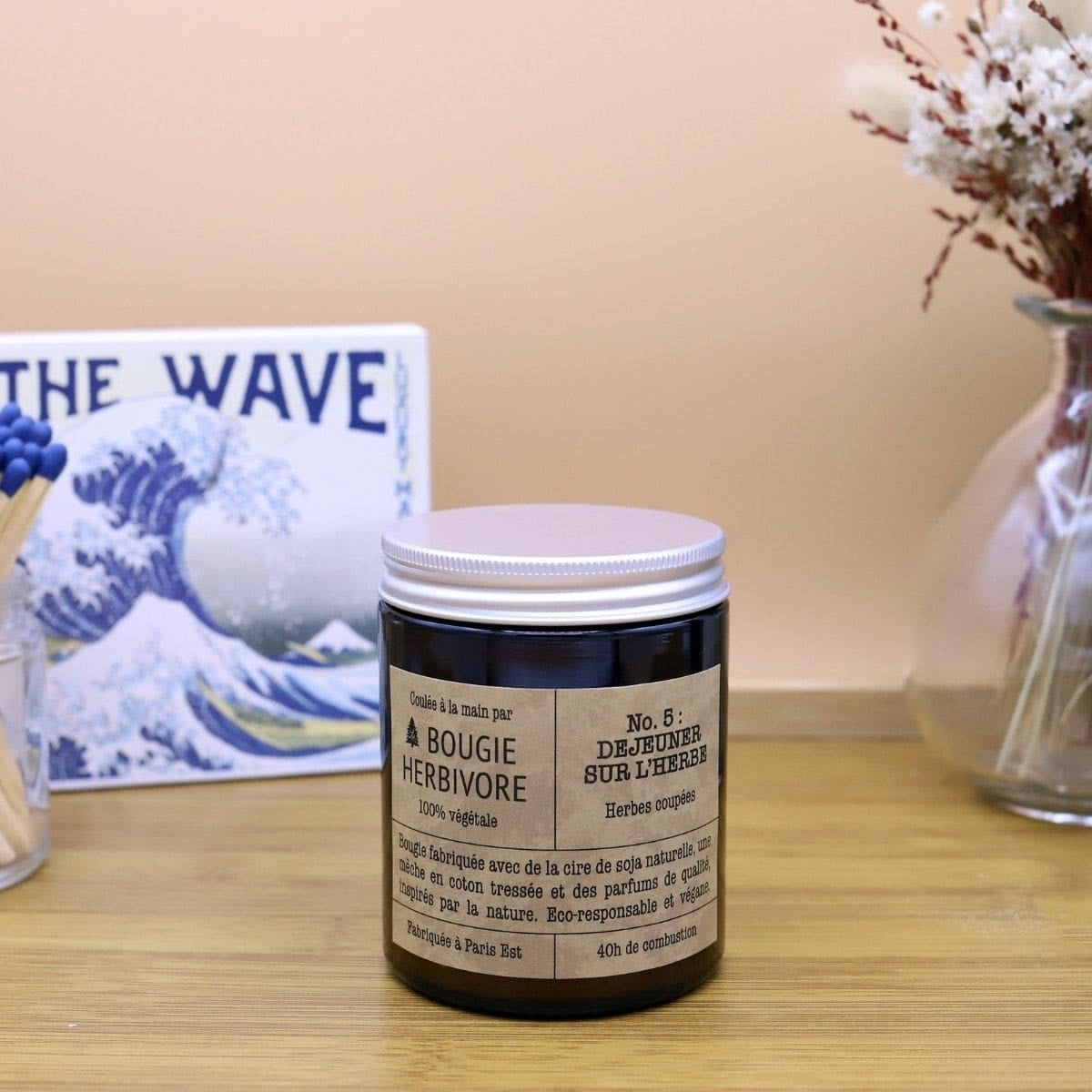 Bougie Végétale moyen modèle - 140g