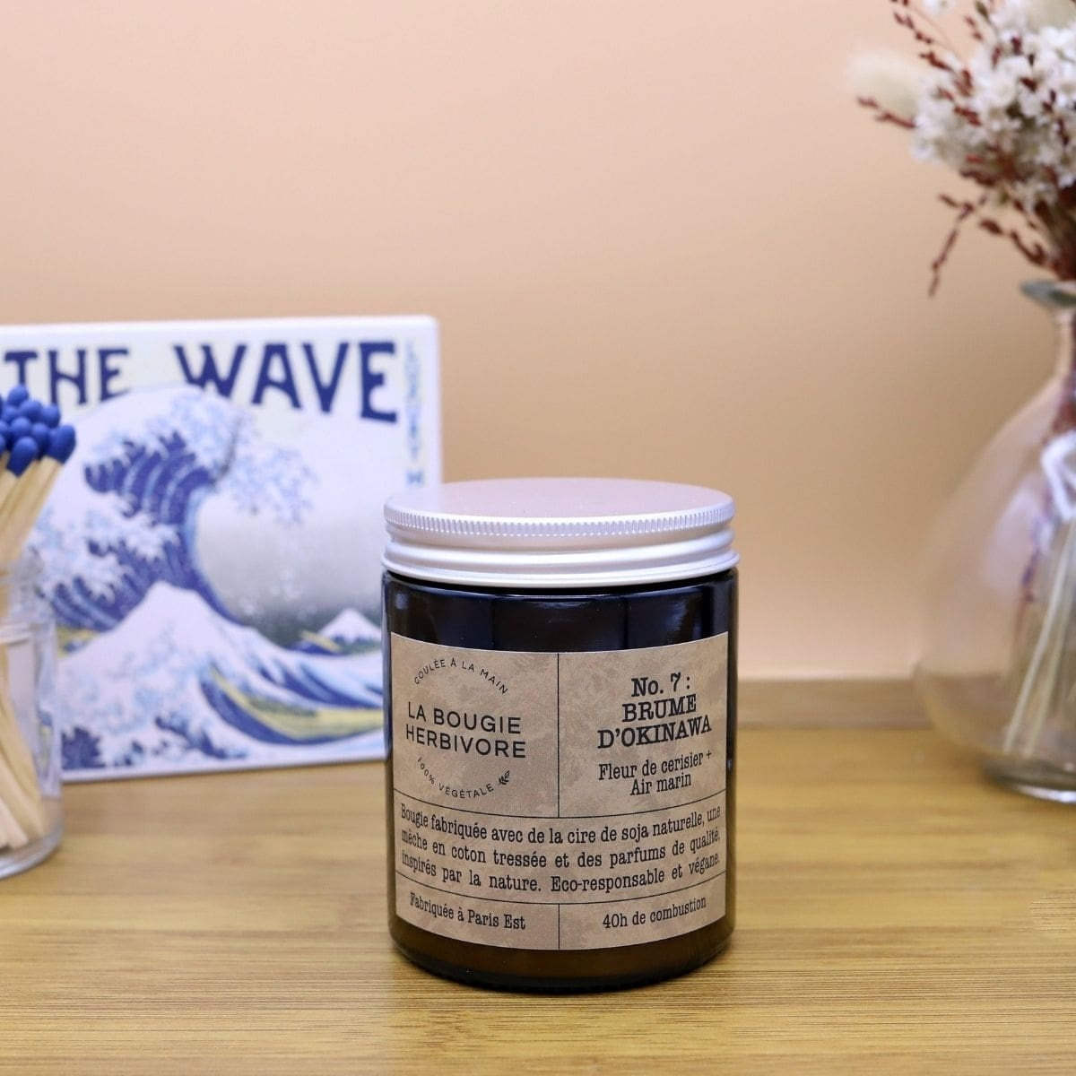 Bougie Végétale moyen modèle - 140g