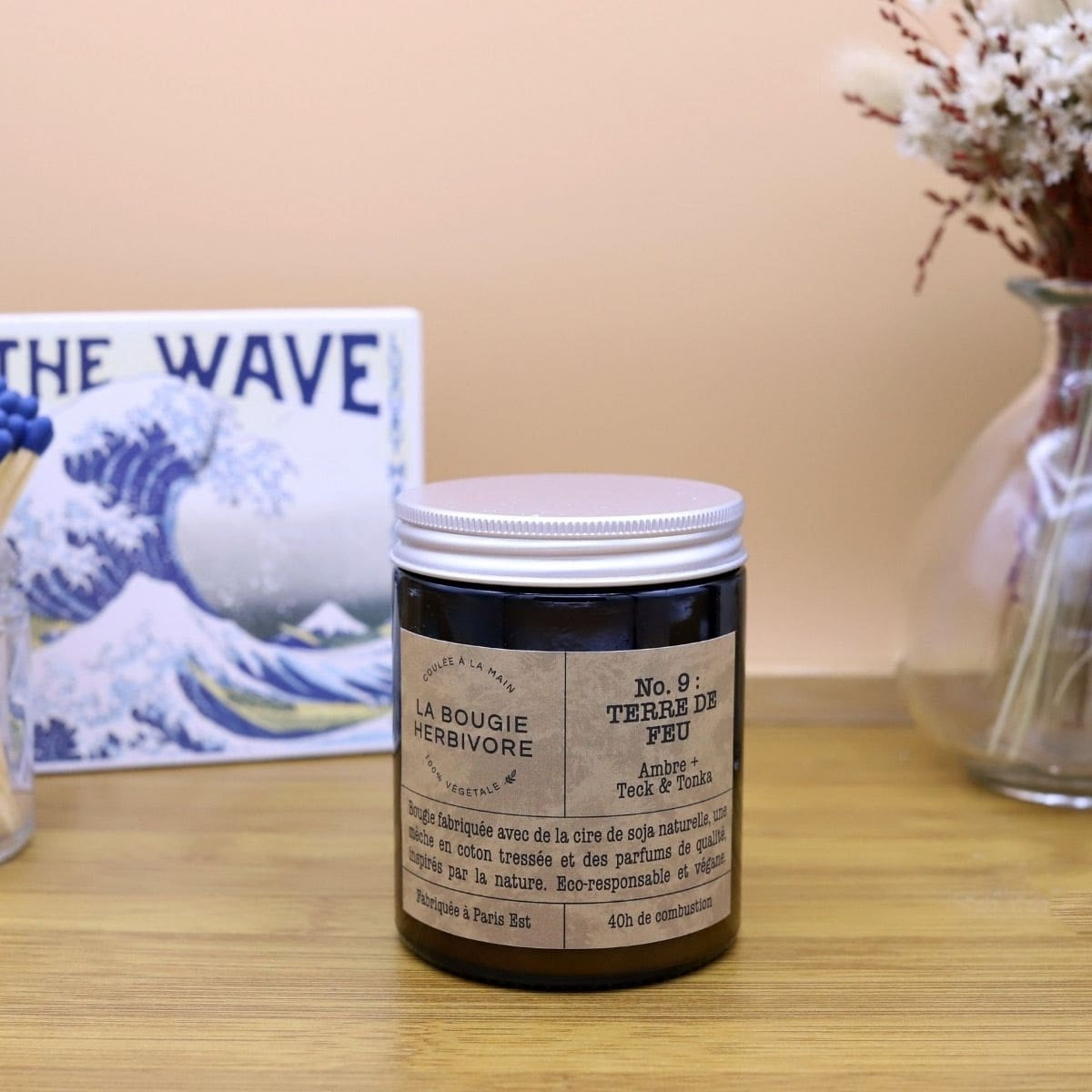 Bougie Végétale moyen modèle - 140g