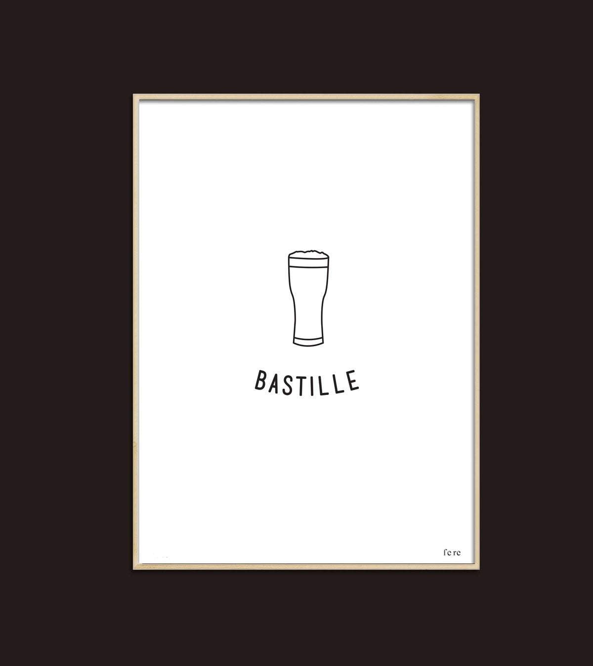 Affiche A4 Paris (au choix)