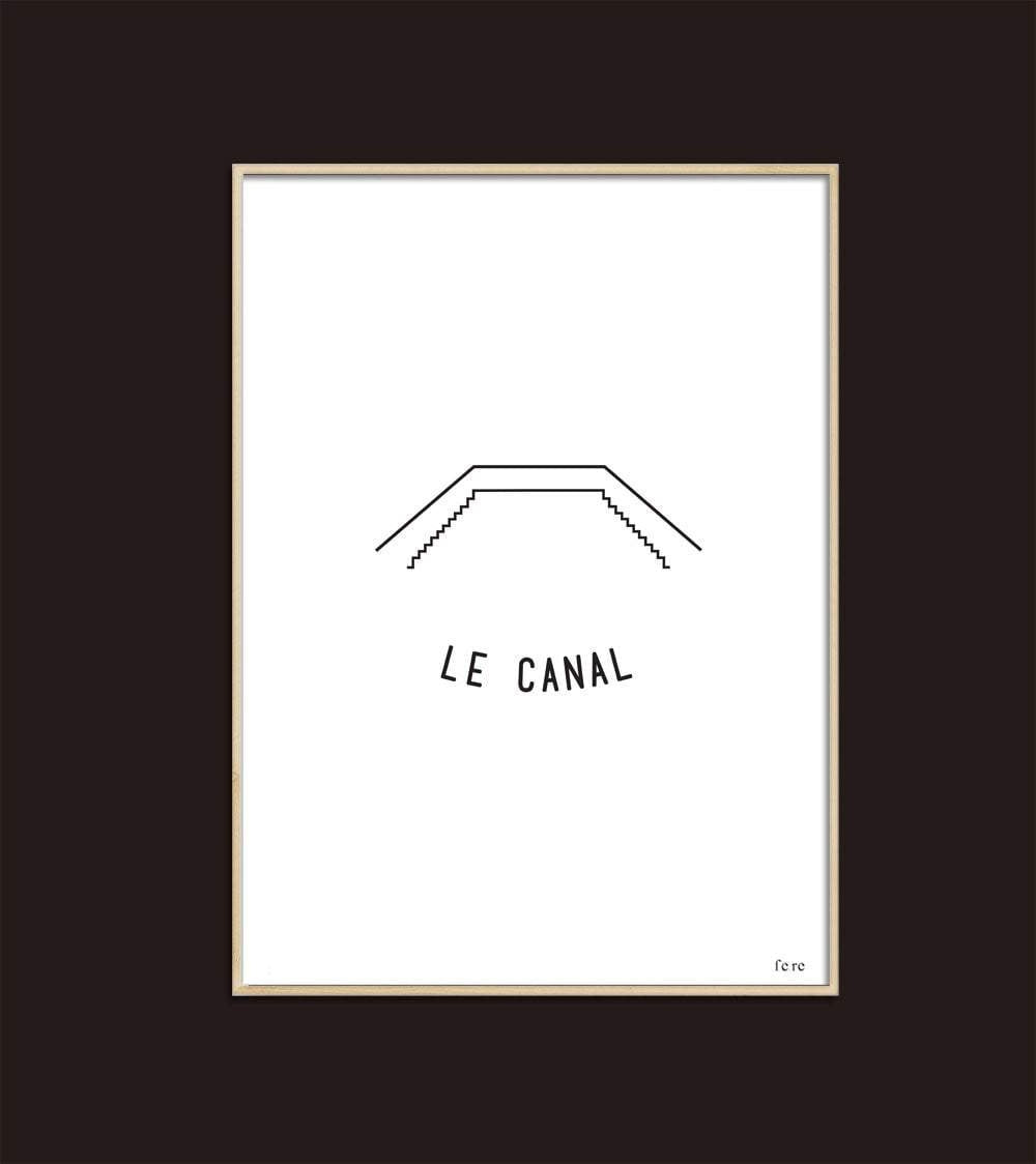Affiche A4 Paris (au choix)