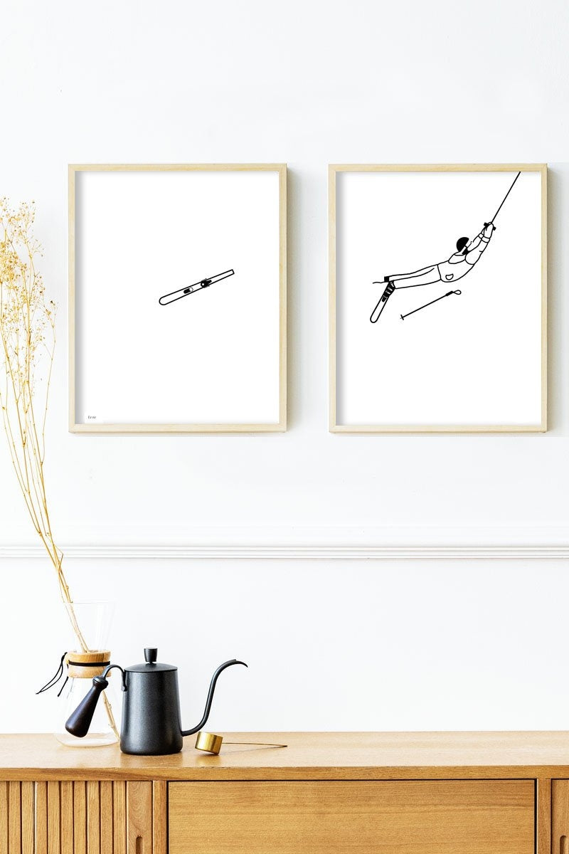 Diptyque d'affiches A4 Sportifs (au choix)
