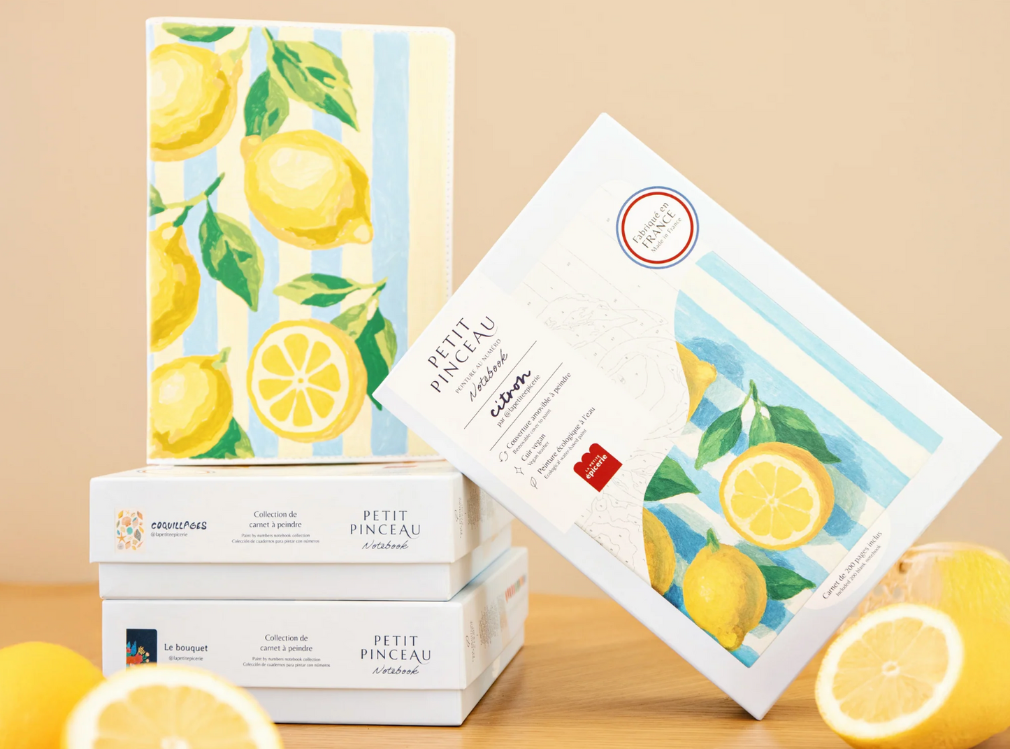 Carnet à peindre Citrons – peinture au numéro