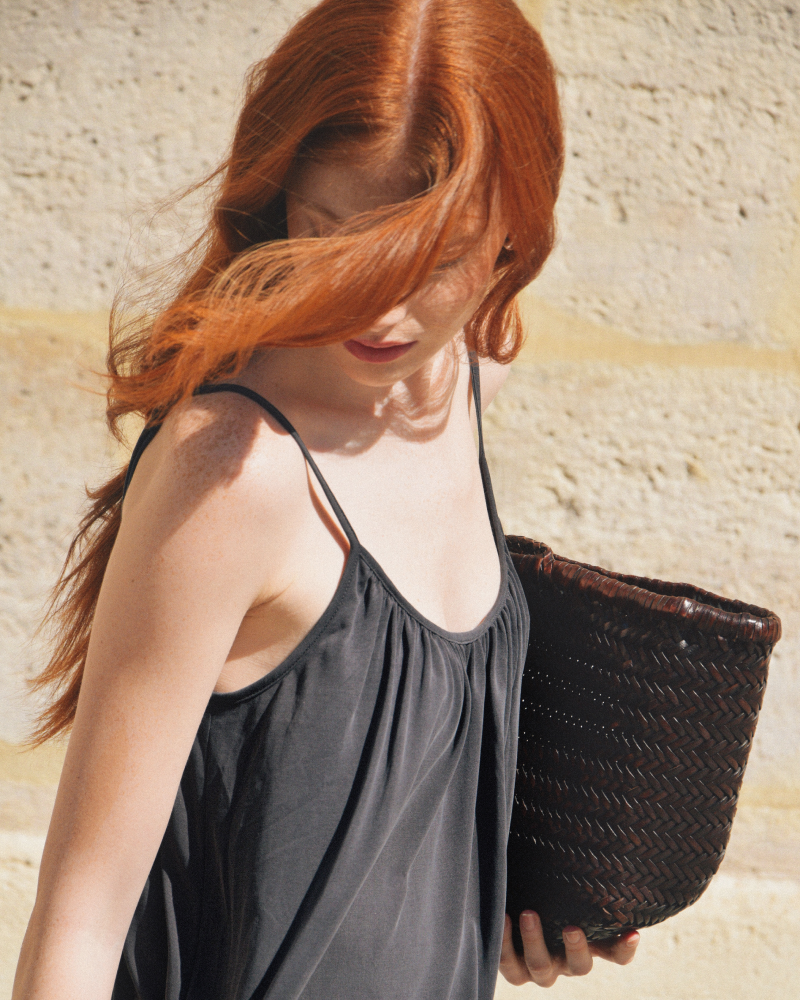 Robe longue pivoine