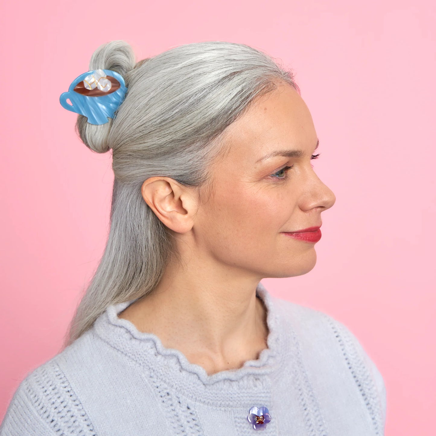Pince à cheveux chocolat chaud