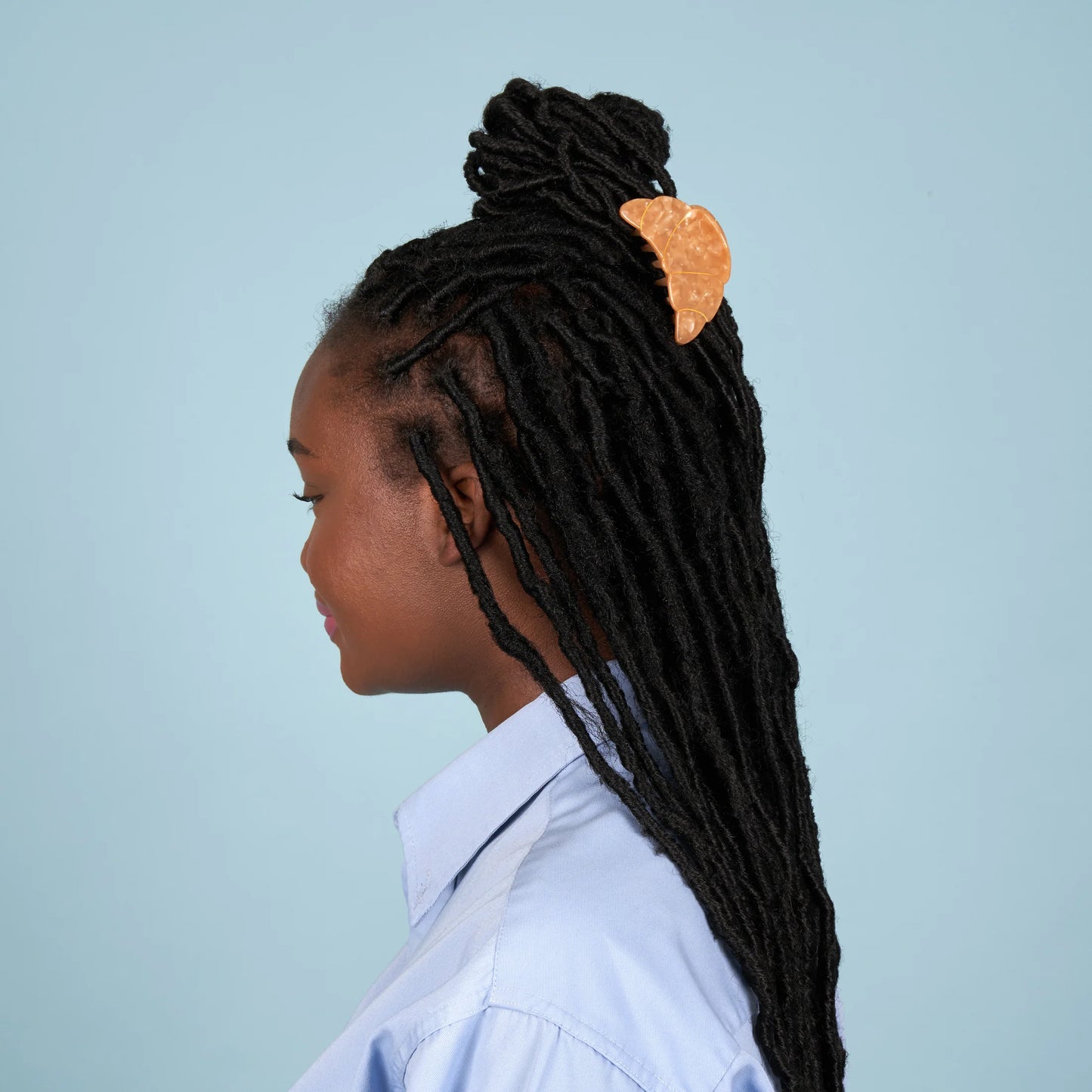 Pince à cheveux croissant