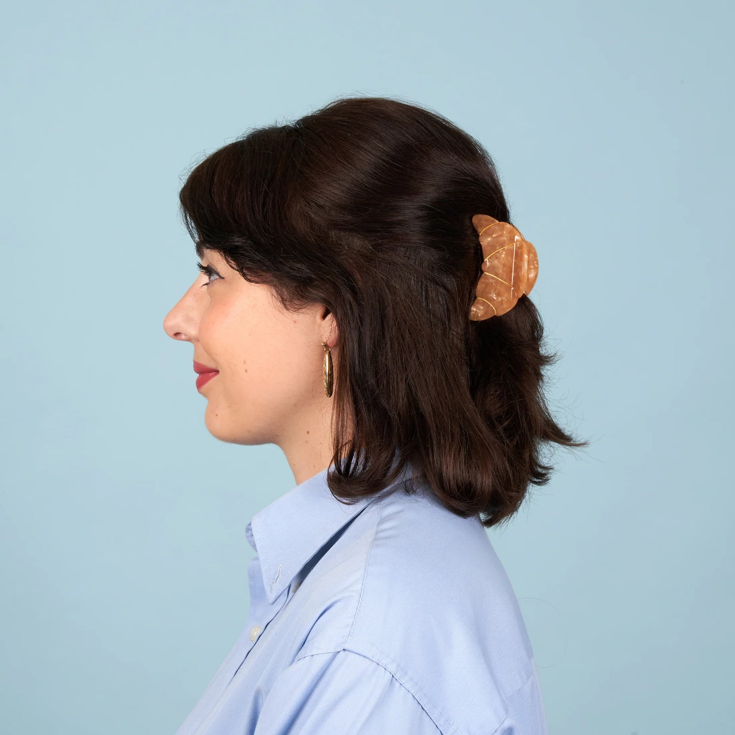Pince à cheveux croissant