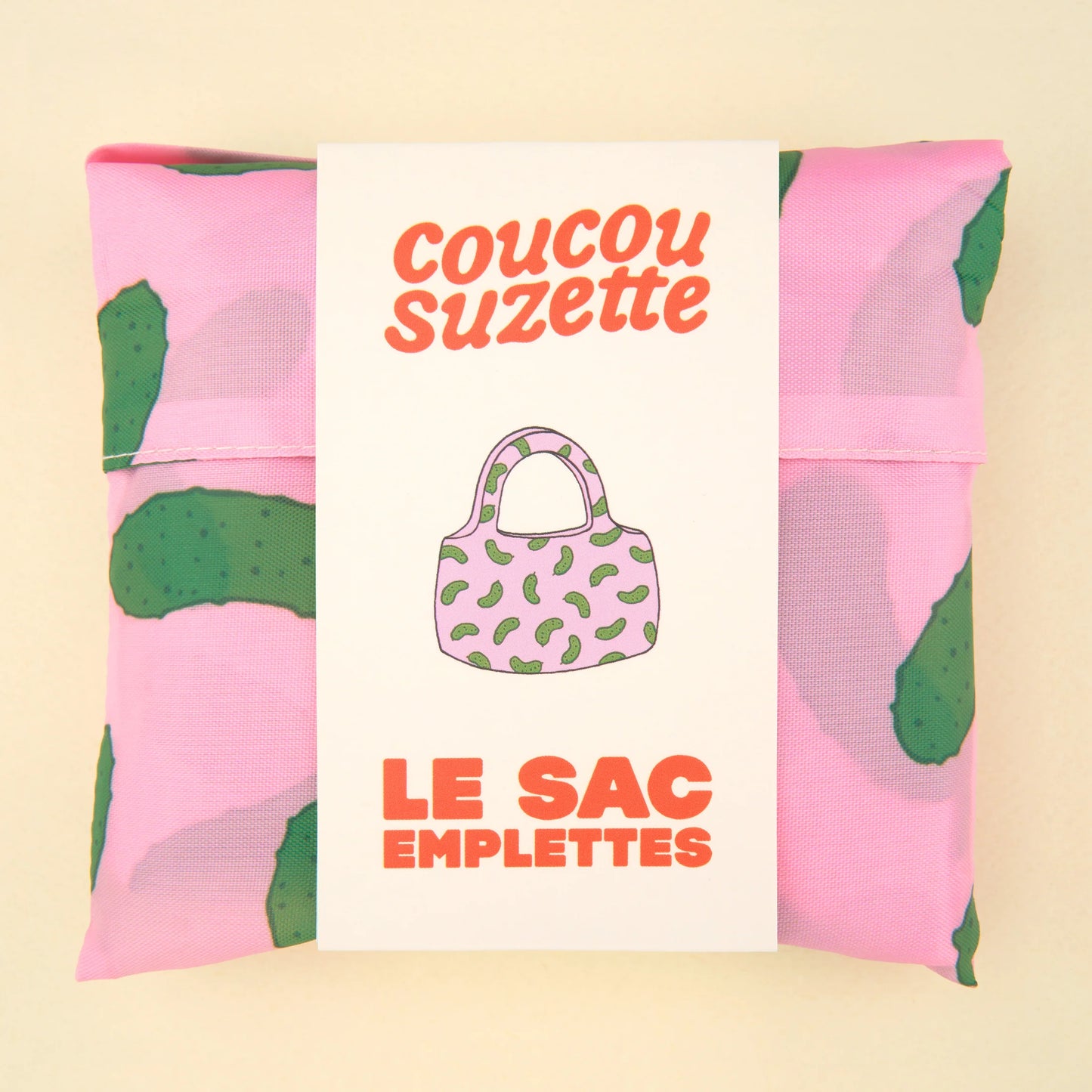 Sac emplettes cornichon