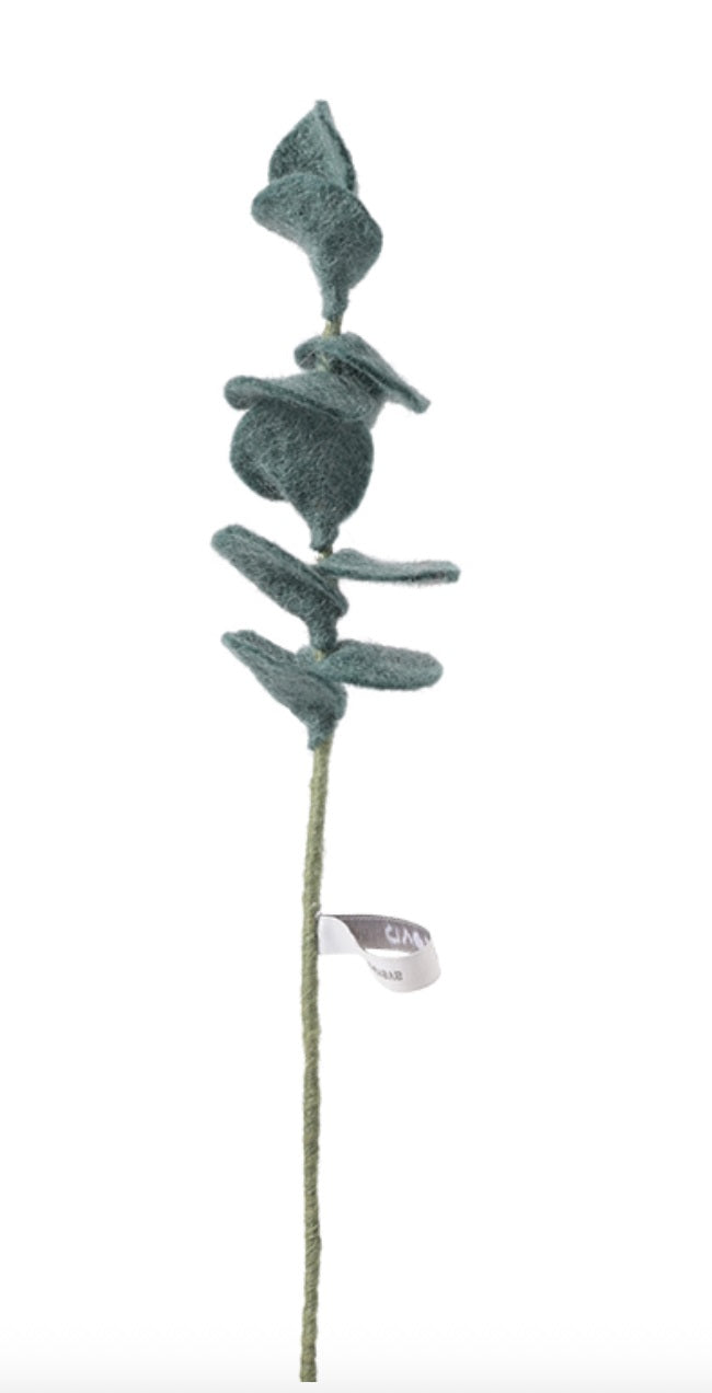 Branche eucalyptus en laine – vue 2