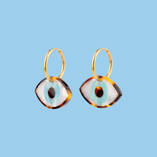B.O Œil (au choix) Oeil bleu Coucou Suzette porté