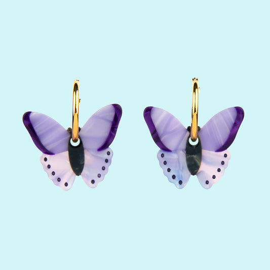 B.O Papillon mauve Coucou Suzette porté