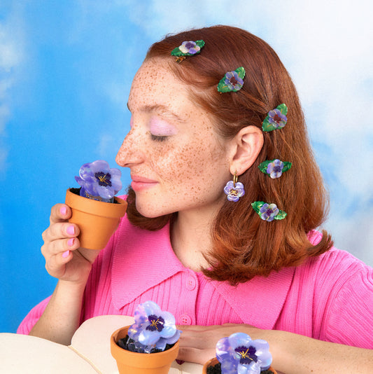 B.O Pensée mauve Coucou Suzette porté