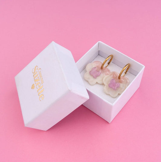B.O Pensée rose Coucou Suzette dans son coffret