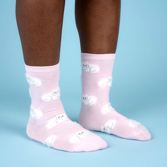 Chaussettes Chat Persan Coucou Suzette porté