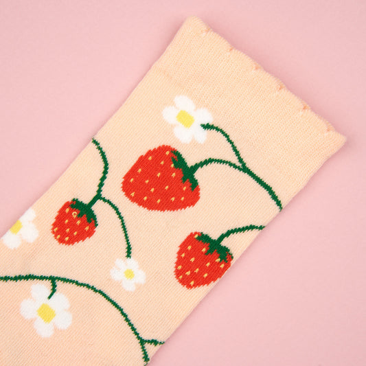 Chaussettes Fraisier Coucou Suzette porté