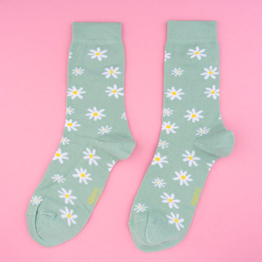 Chaussettes Pâquerette Coucou Suzette porté